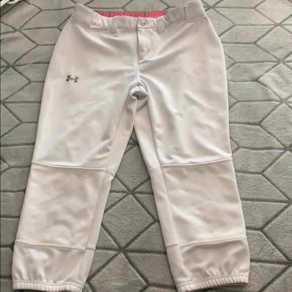 under armour white softball pants